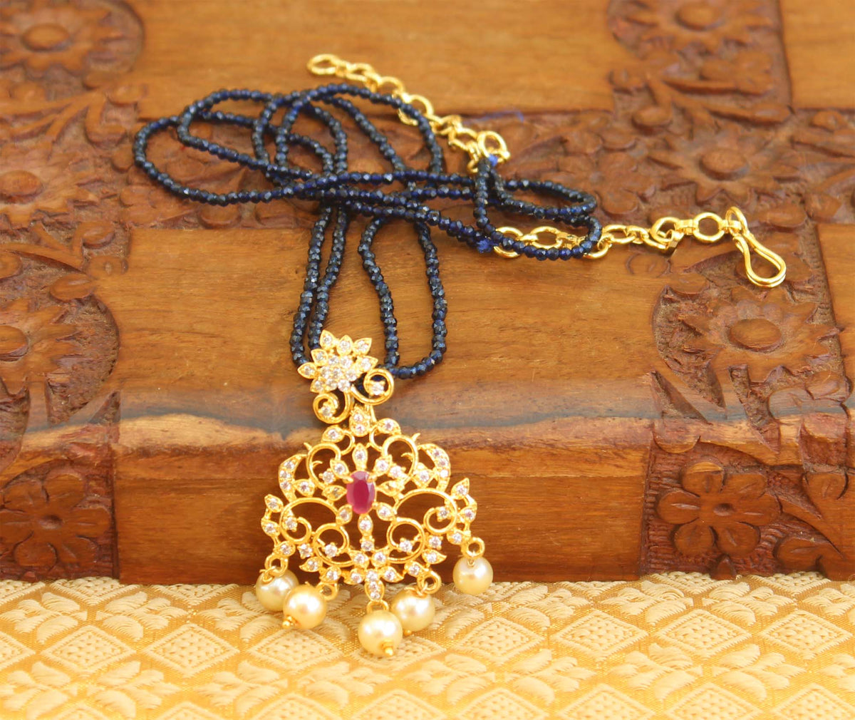Gold Plated Handmade Beads Necklace T2318