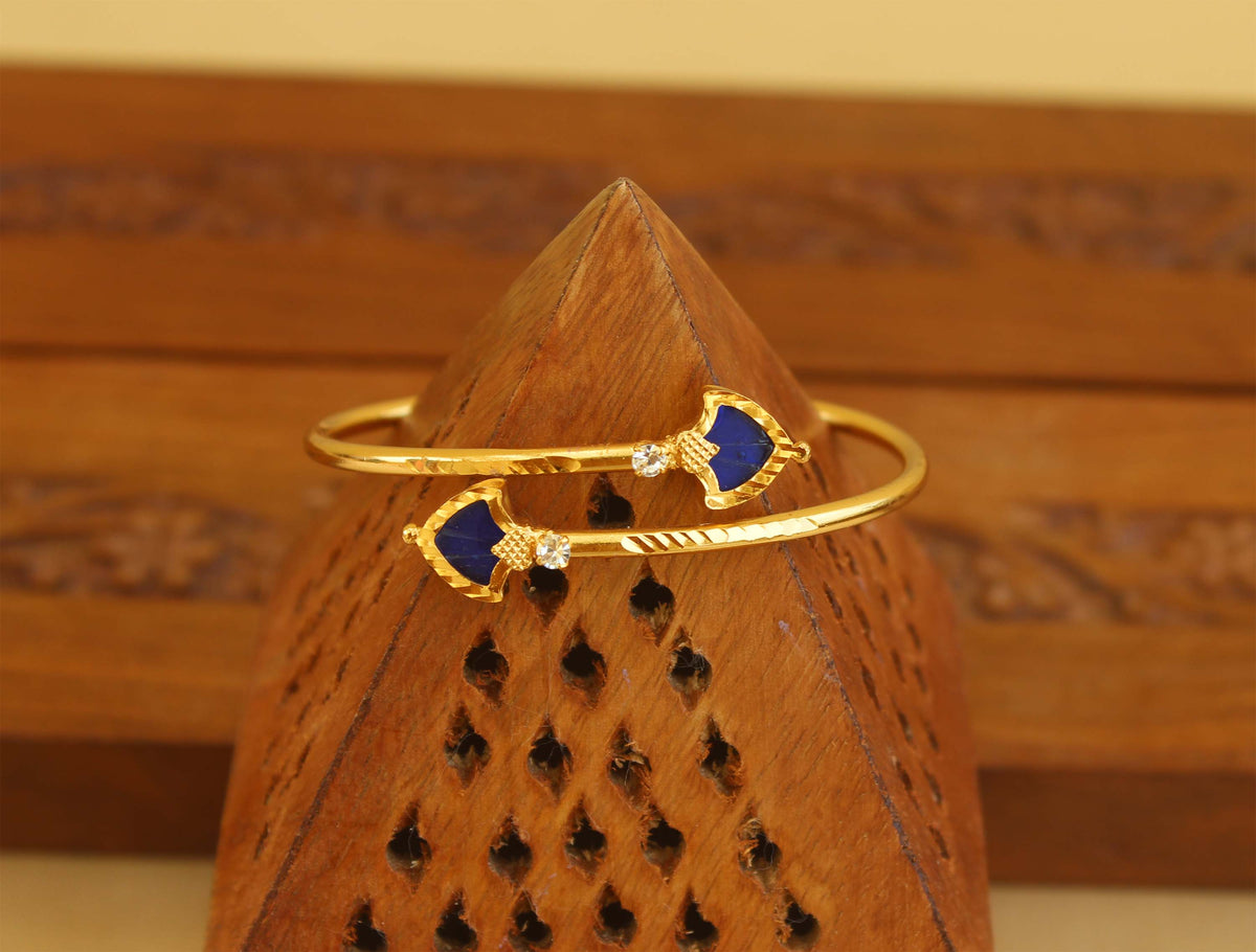 Kerala Style Gold Plated Palakka Kada T2398