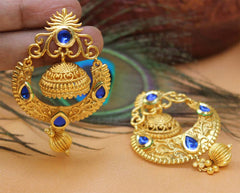 Gold Plated Stylish Jhumka Earrings T2520