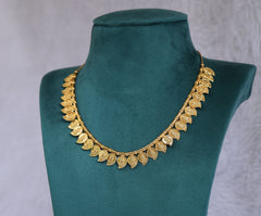 Gold plated Mango coin necklace Tanvi1184