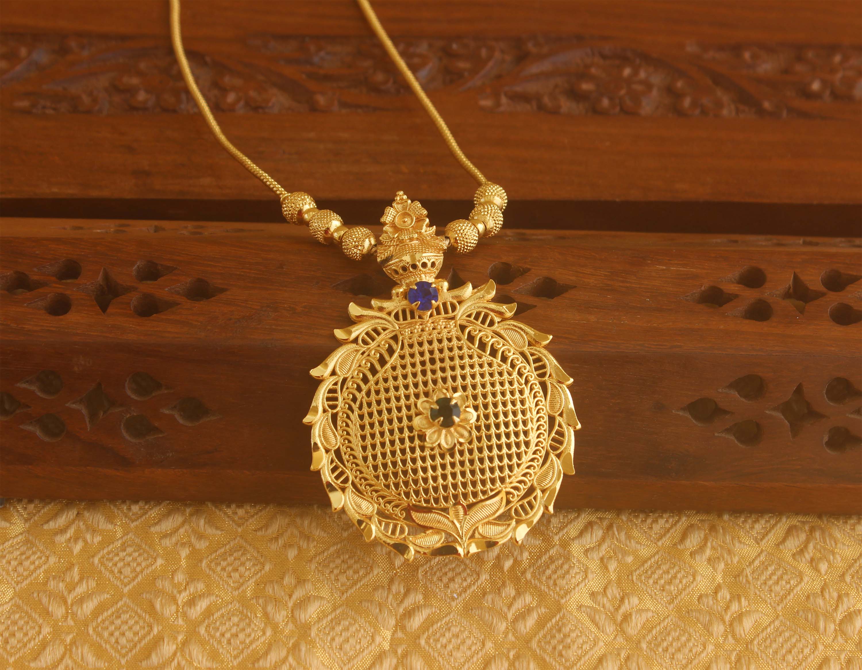 Designer Gold plated Necklace Tanvi52