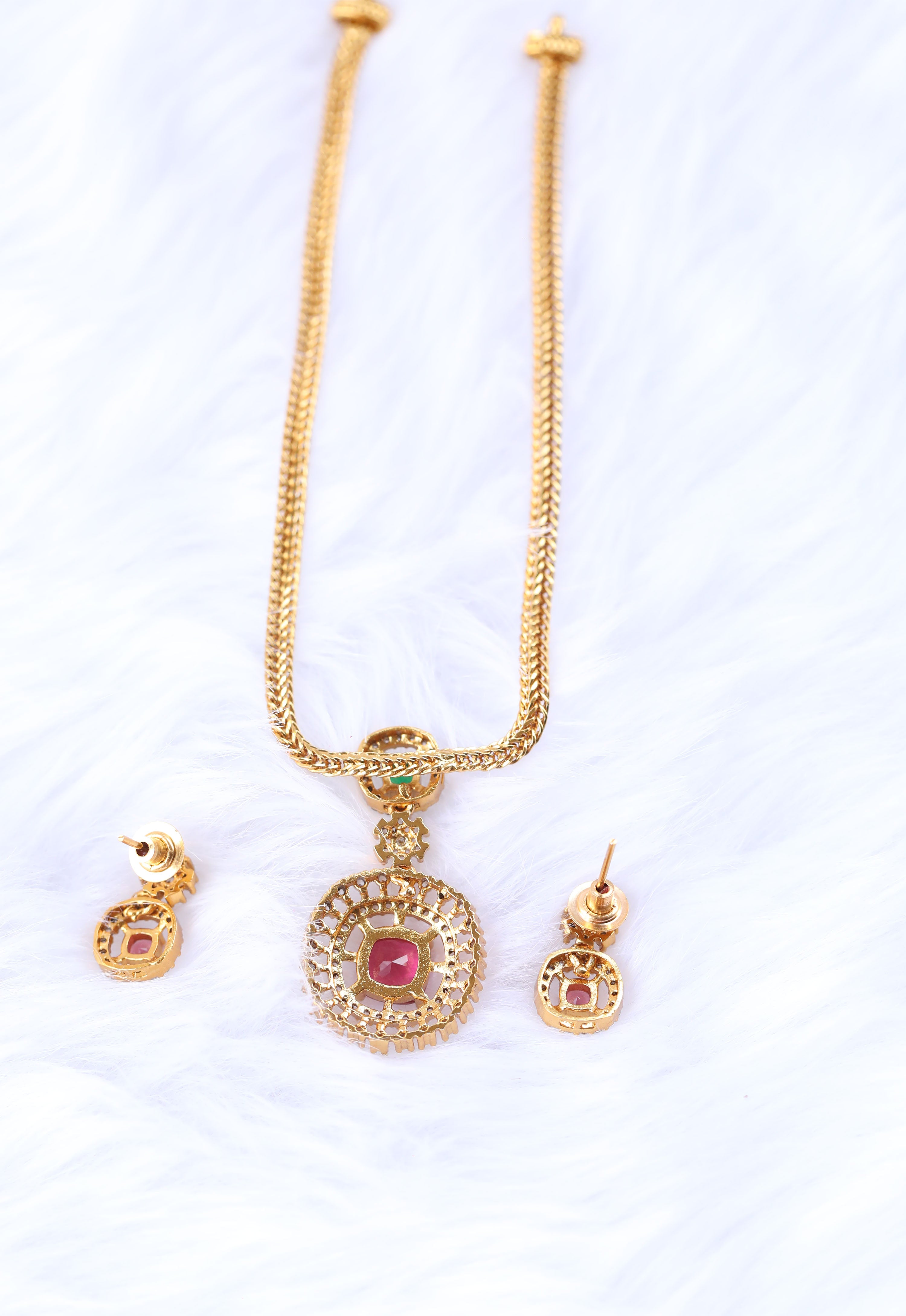 Designer matte finish necklace Tanvi1136