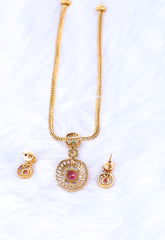 Designer matte finish necklace Tanvi1136