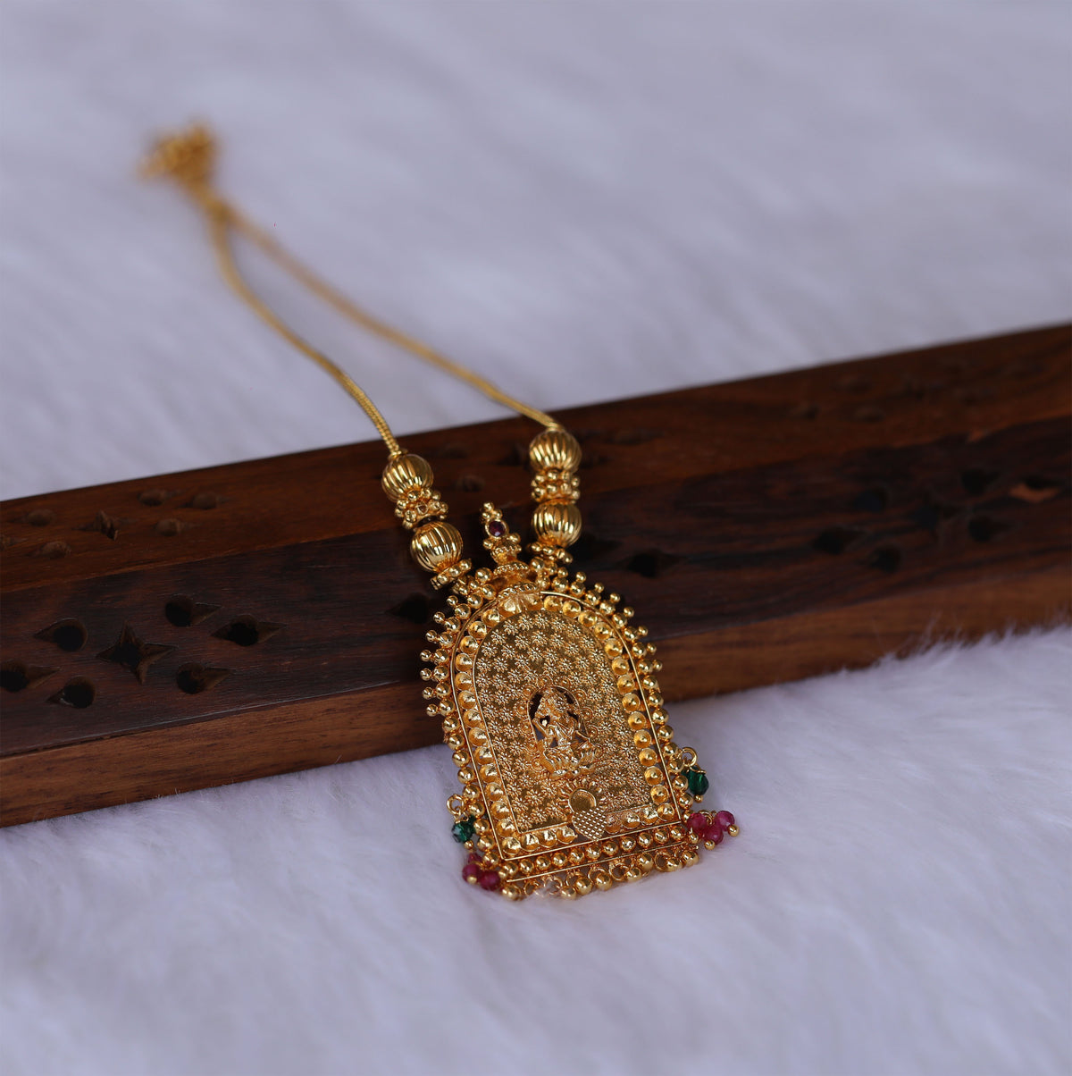 Gold plated temple necklace Tanvi1122