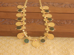 Gold plated palakka coin Temple necklace Tanvi64