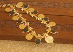 Gold plated palakka coin Temple necklace Tanvi64