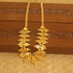 Gold plated palakka  pink necklace Tanvi66