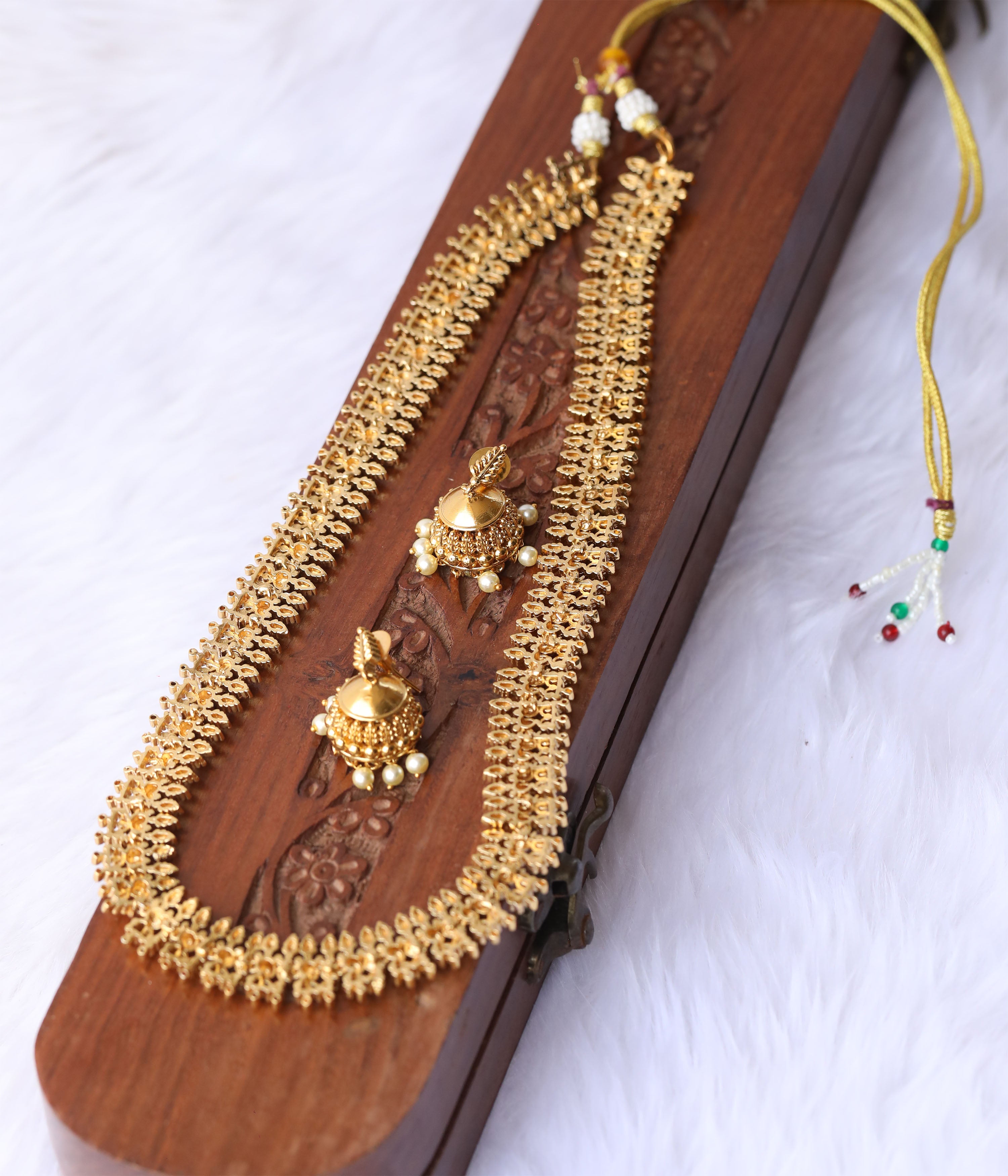 Matte finish long necklace Tanvi1138
