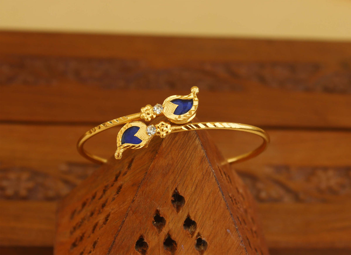 Kerala Style Gold Plated Mango Palakka Kada T2399