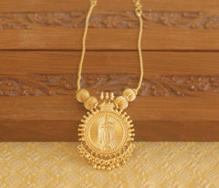 Gold plated temple krishna necklace Tanvi71
