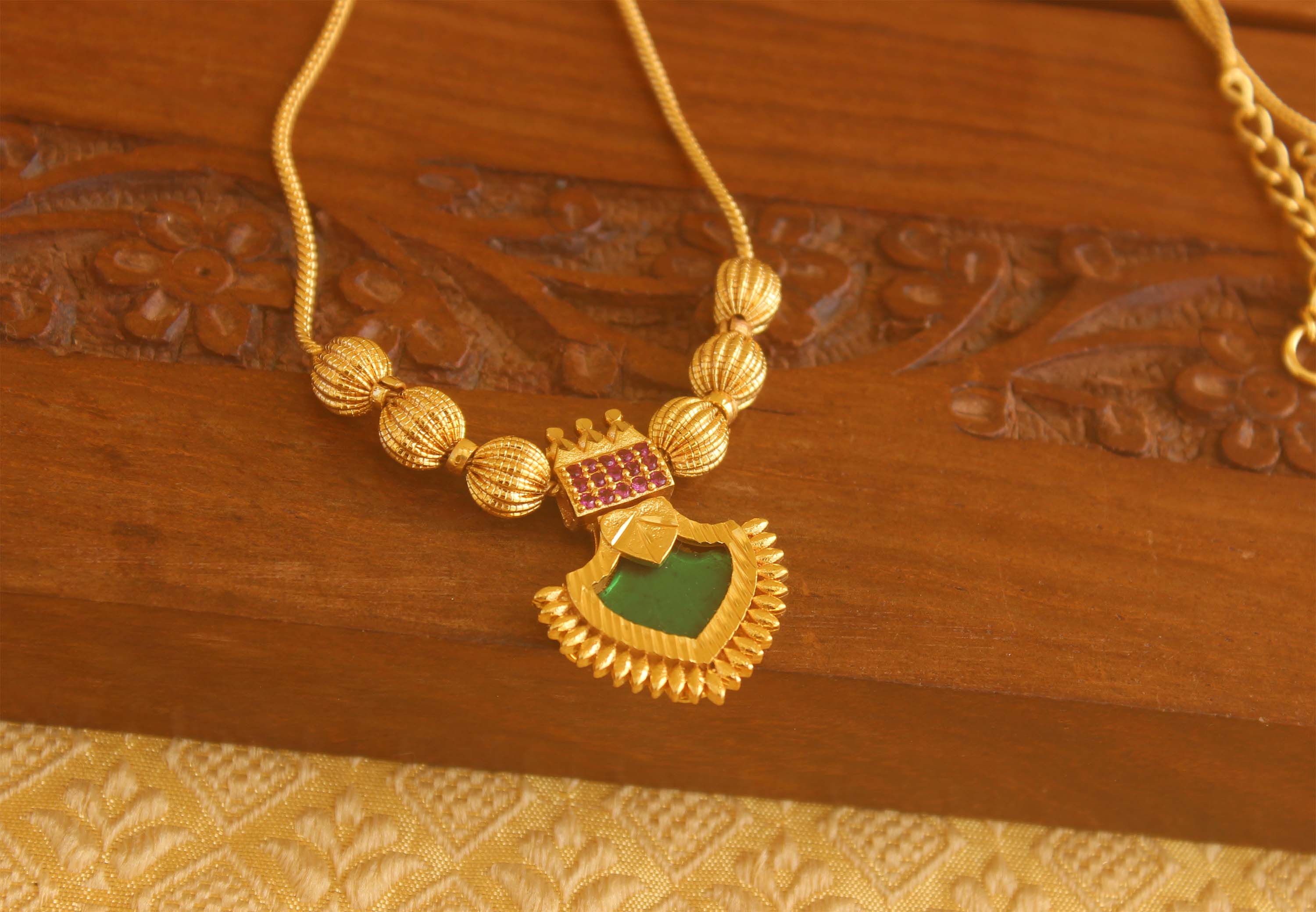 Designer Palakka necklace Tanvi72