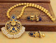 Gold Plated Handmade Stone Necklace Set T2628