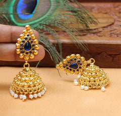 Gold Plated Jhumka Earrings T2530