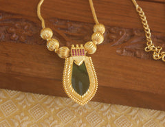 Designer palakka gold plated necklace Tanvi79