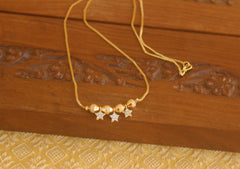 Gold plated stone necklace Tanvi82