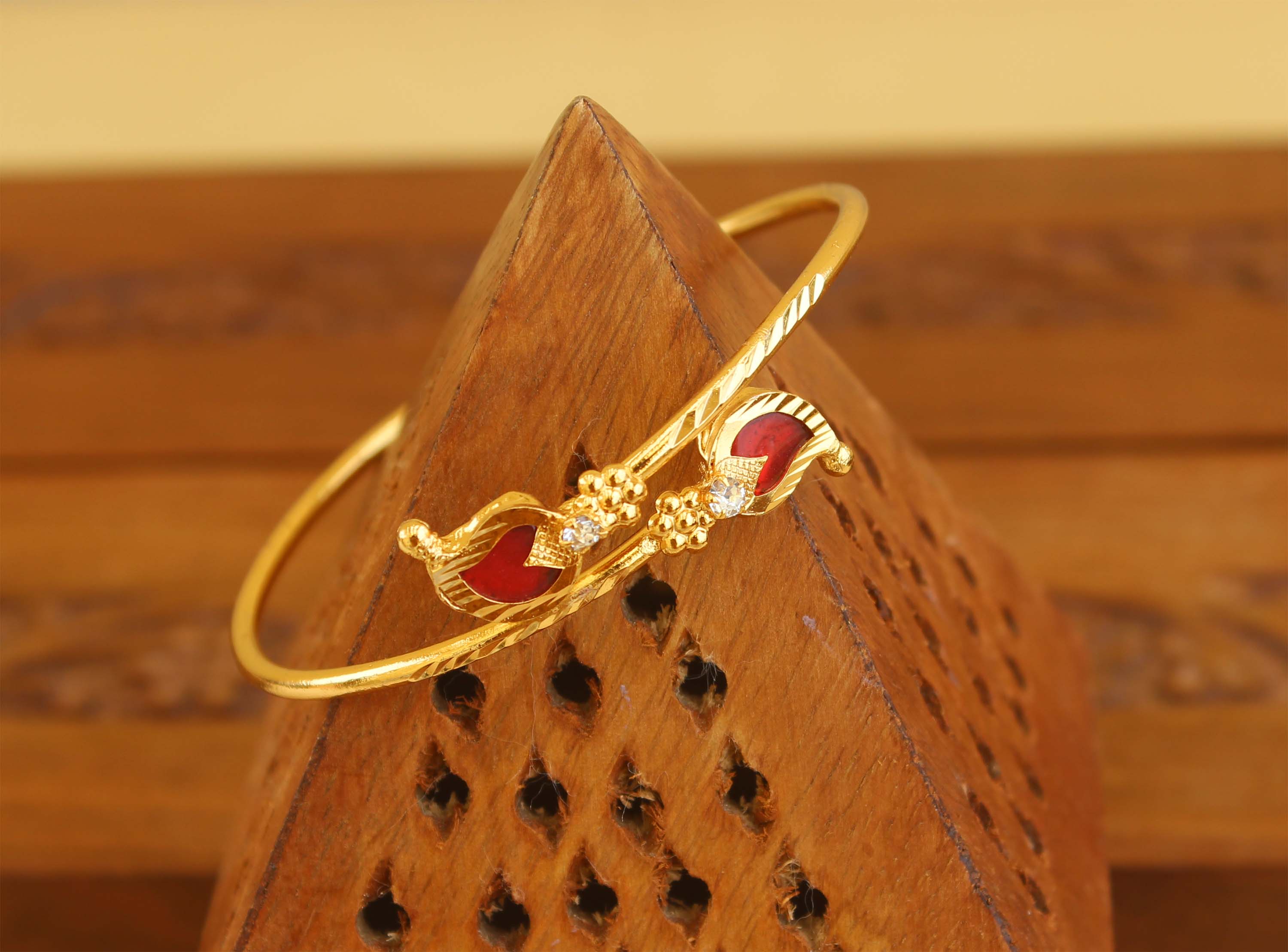 Kerela Style Gold Plated Mango Palakka Kada T2401