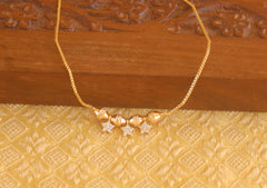 Gold plated stone necklace Tanvi82