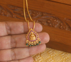 Gold plated  Lakshmi necklace Tanvi86