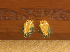 Gold plated Nettipattam earrings Tanvi89