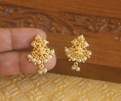 Gold plated temple earrings Tanvi95