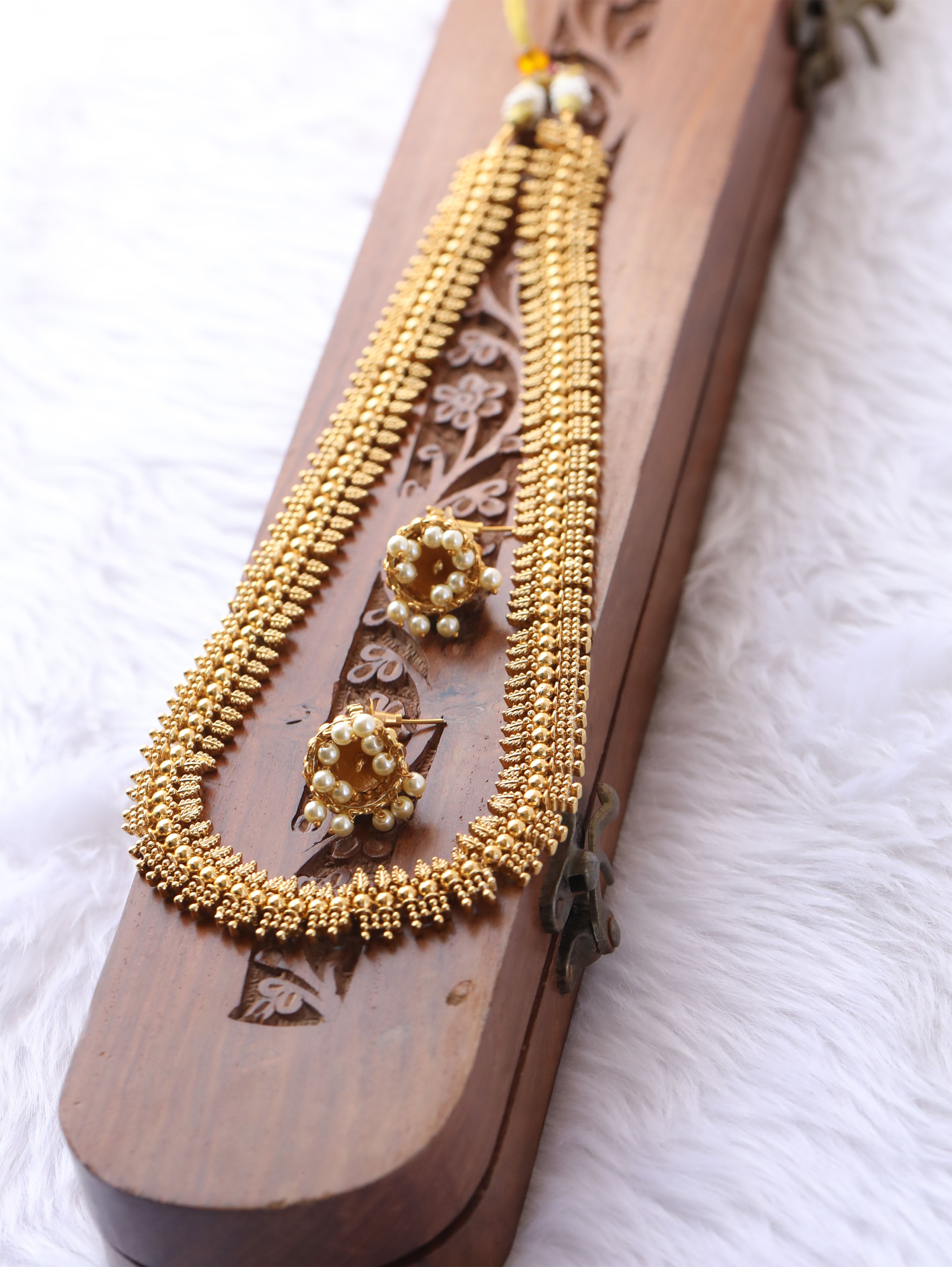 Matte finish long necklace Tanvi1138