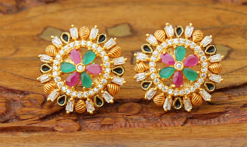 Matte Finish Studs Earrings T2436