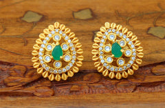 Matte Finish Designer Studs Earrings T2446