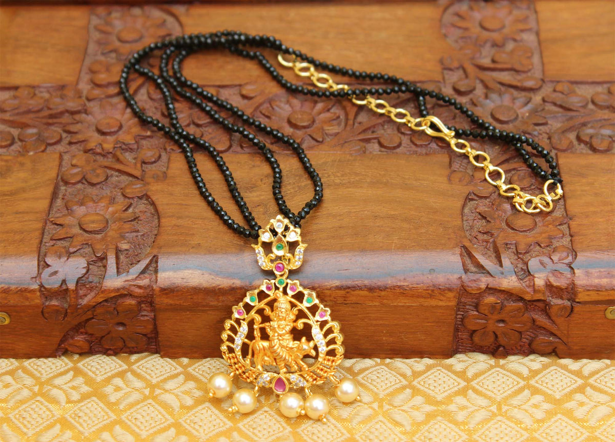 Temple Pendant with Beads Necklace T2262