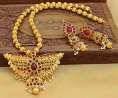 Handmade Gold Plated Pendant Necklace Set T2689