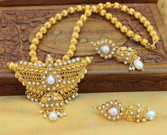 Handmade Gold Plated Pendant Necklace Set T2691