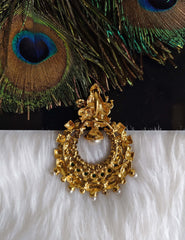 Temple Gold Plated Stone Pendant T2862