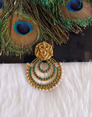 Gold Plated Genesh Temple Pendant T2864