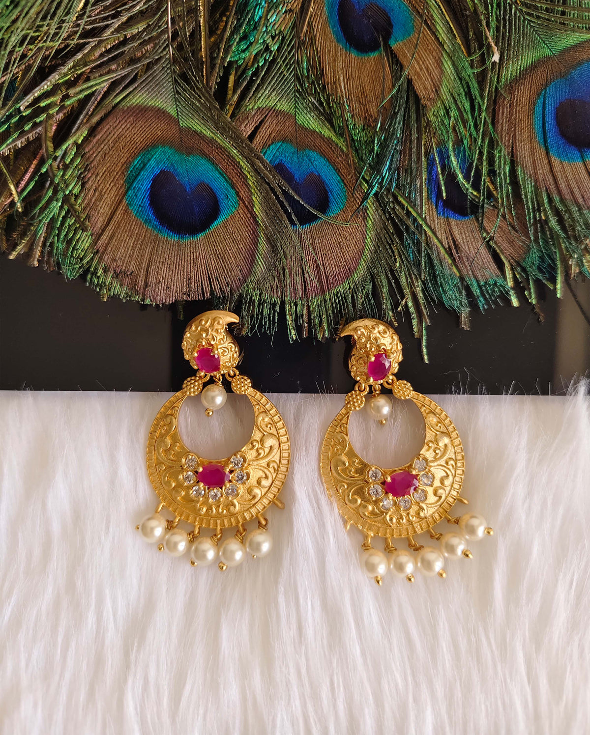 Mango Shape Matte Finish Earrings T2869