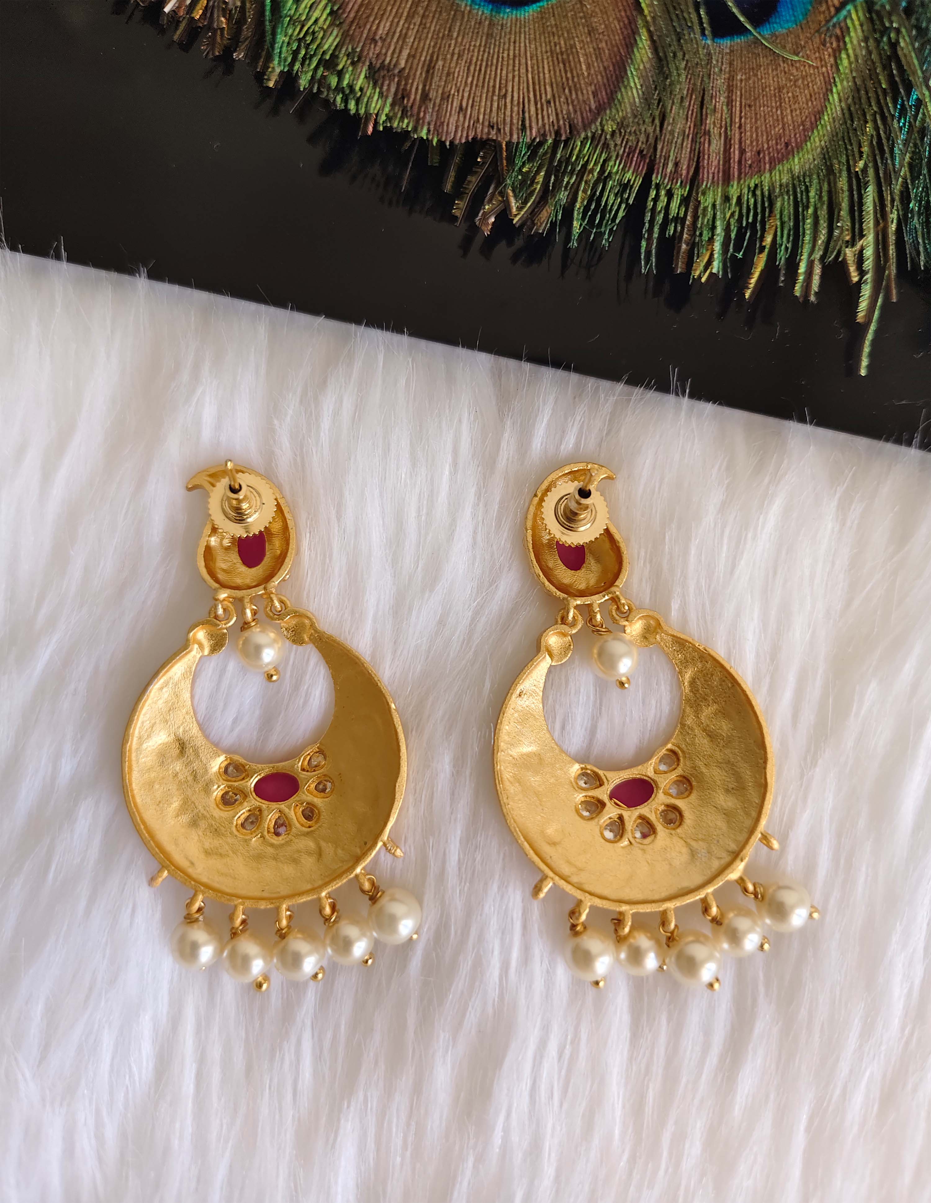 Mango Shape Matte Finish Earrings T2869