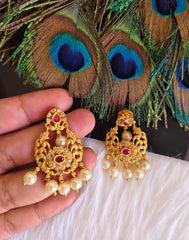 Matte Finish Stone Earrings T2872