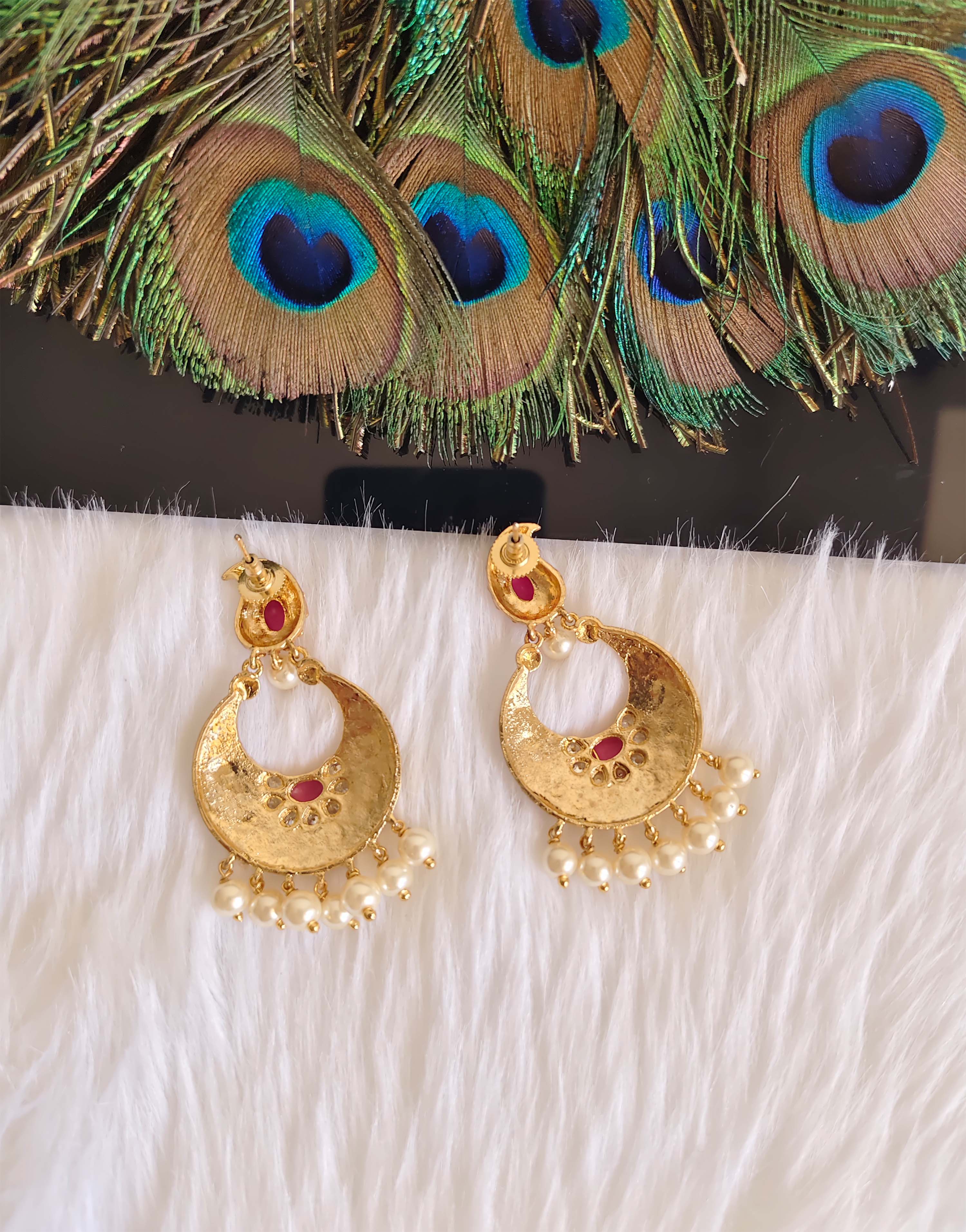 Mango Shape Matte Finish Earrings T2875