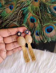 Designer Gold Plated CZ Stone Earrings T2879