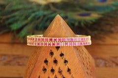 Gold Plated Ruby Stone Bangles T2923