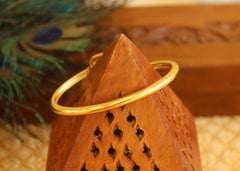 Gold Plated Floral Stone Kada T3115