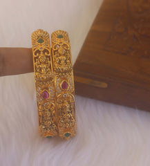 Matte Finish Lakshmi Stone Bangles T2160