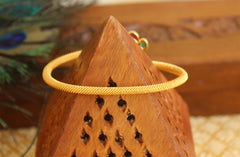 Gold Plated Temple Stone Kada T3077