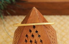 Gold Plated Temple Stone Kada Bangle T2456