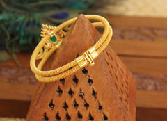 Multi Color Gold Plated Stone Kada T3081