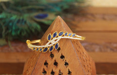 CZ Stone Gold Plated Kada T3084