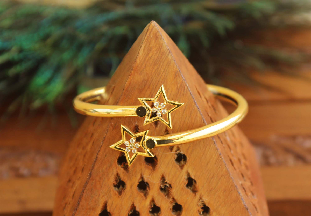 Gold Plated Star Kada T2978