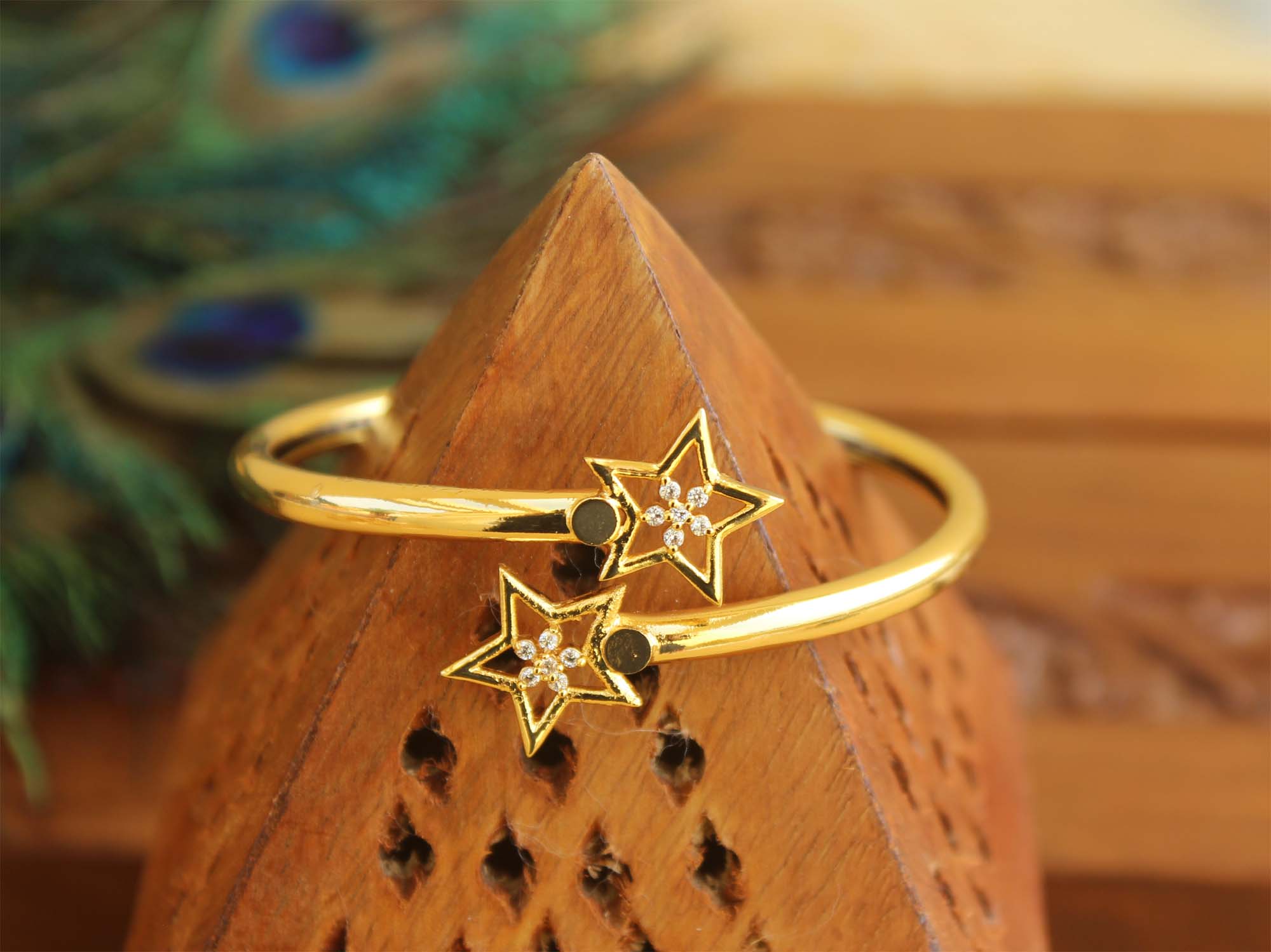 Gold Plated Star Kada T2978