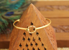 CZ Stone Gold Plated Stylish Kada T2977