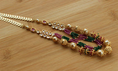 Multicolor Pearl Beads Handmade Layered NecklaceT2330