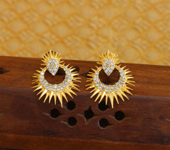 Stylish CZ Stone Gold Plated Earrings T2752