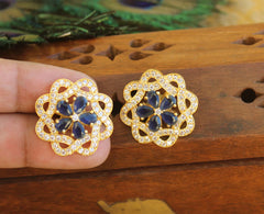 Gold Plated Designer Stone Earrings T2461